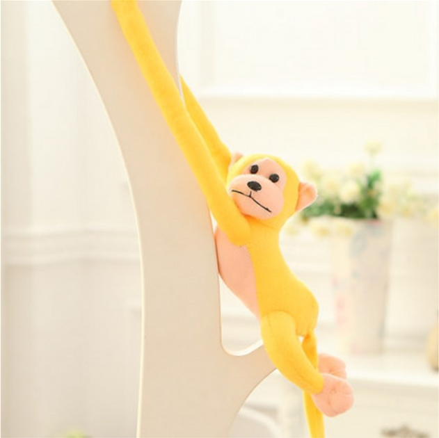 М'яка іграшка Lean Toys Мавпа зі звуком Жовта 80 см 16821 (5905884451380) - зображення 5
