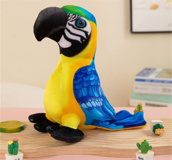 М'яка іграшка Lean Toys Папуга Жовта 20 см 16850 (5905884451670) - зображення 2