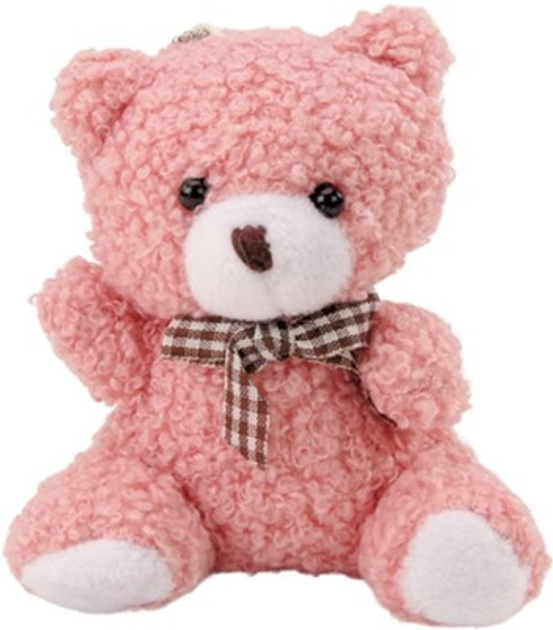 М'яка іграшка-брелок Lean Toys Ведмедик Рожевий 10 см 17471 (5905991003014) - зображення 1