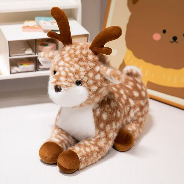 Maskotka-przytulanka Lean Toys Jelonek Brązowy w cętki 23 cm 21914 (5905991042693) - obraz 2
