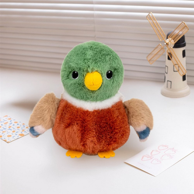 Maskotka-przytulanka Lean Toys Kaczka Wielokolorowa 12 cm 21921 (5905991042761) - obraz 2