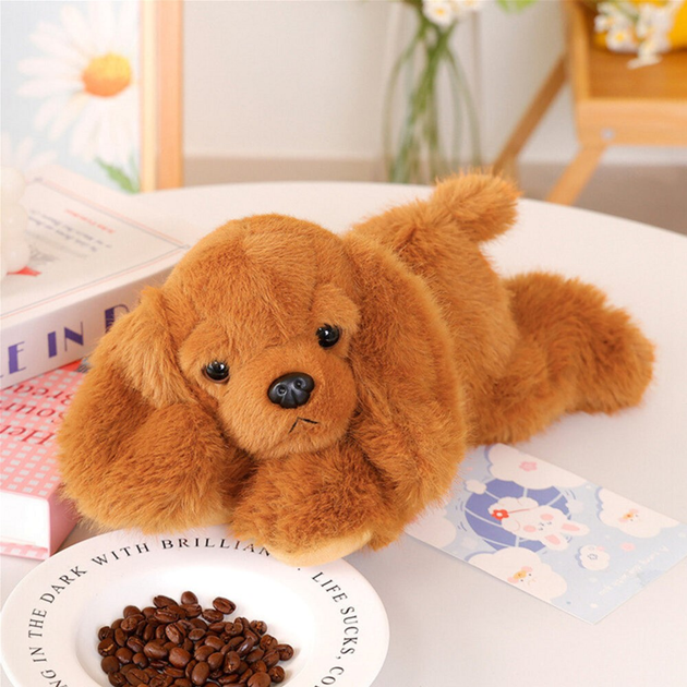 Maskotka Lean Toys Cocker Spaniel z obciążonymi łapami Brązowy 30 cm 22435 (5905991047919) - obraz 2