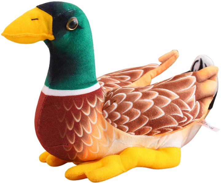 Maskotka-przytulanka Lean Toys Kaczka Brązowo-Zielona 28 cm 22471 (5905991048275) - obraz 1