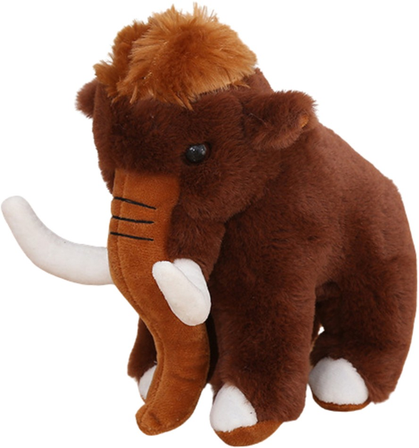 Maskotka-przytulanka Lean Toys Mamut Brązowy 20 cm 22474 (5905991048305) - obraz 1