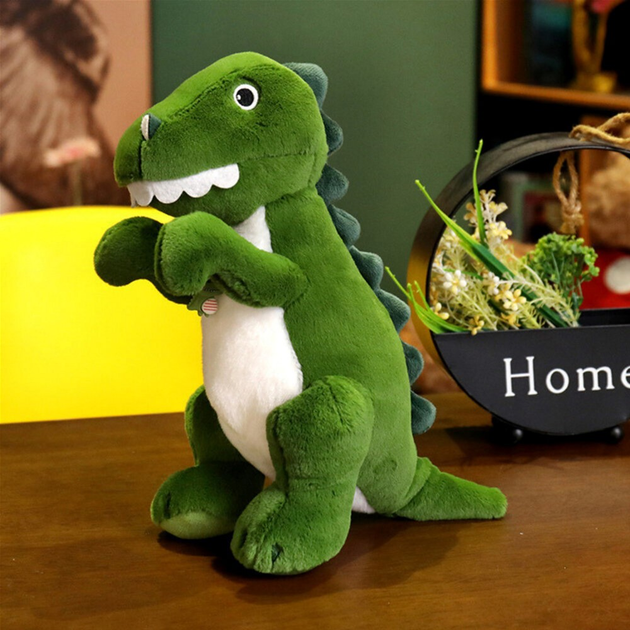 Maskotka-przytulanka Lean Toys Dinozaur Zielony 27 cm 22553 (5905991049081) - obraz 2