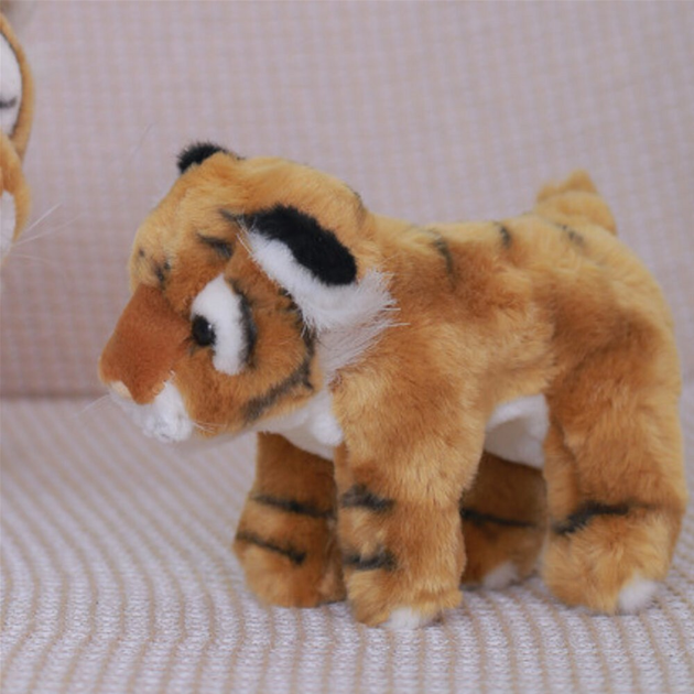 М'яка іграшка Lean Toys Тигр Коричневий 25 см 22558 (5905991049135) - зображення 2