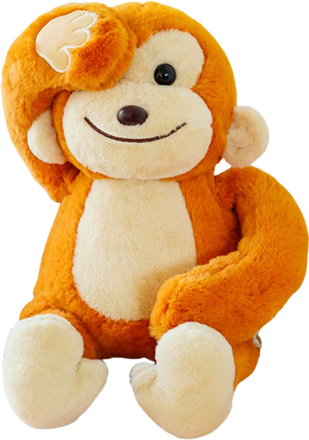 М'яка іграшка Lean Toys Мавпа з магнітами в лапках Коричнева 23 см 22118 (5905991044741) - зображення 1