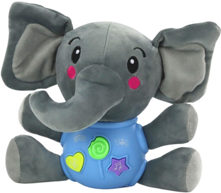 Інтерактивна іграшка Lean Toys Слоник Синій 19 см 17537 (5905991003861) - зображення 1