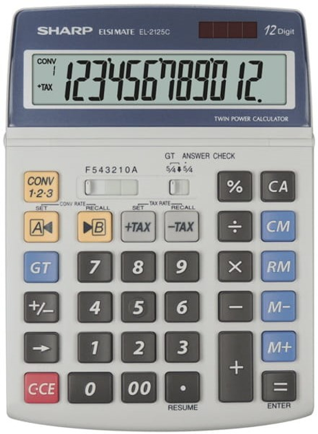 Kalkulator Sharp Desktop Box EL-2125C (SH-EL2125C) - obraz 1