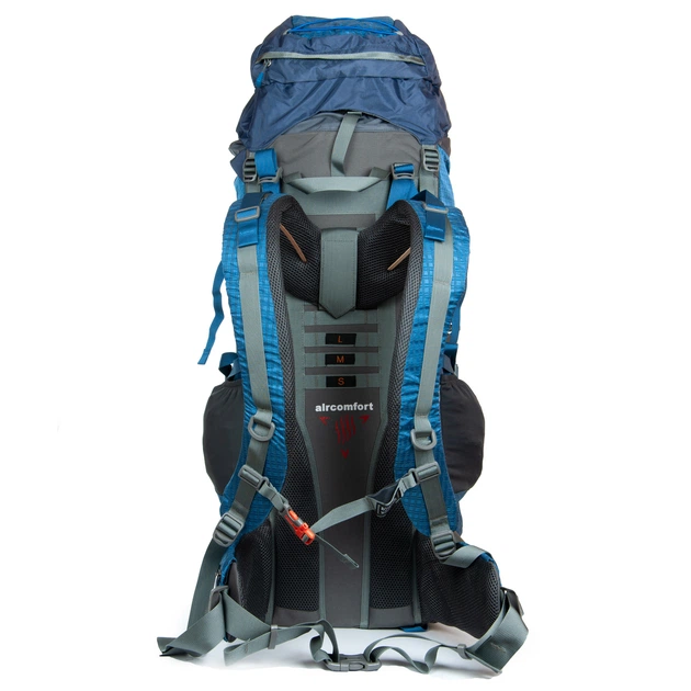 Большой туристический рюкзак Royal Mountain 75л PR-250618-40555 голубой - Фото 5 Большой туристический рюкзак Royal Mountain 75л PR-250618-40555 голубой - изображение 5