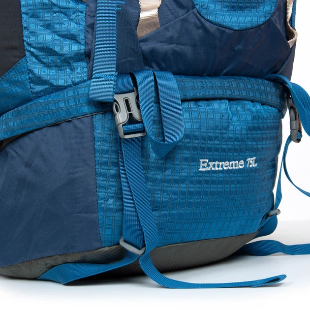Большой туристический рюкзак Royal Mountain 75л PR-250618-40555 голубой - Фото 11 Большой туристический рюкзак Royal Mountain 75л PR-250618-40555 голубой - изображение 11