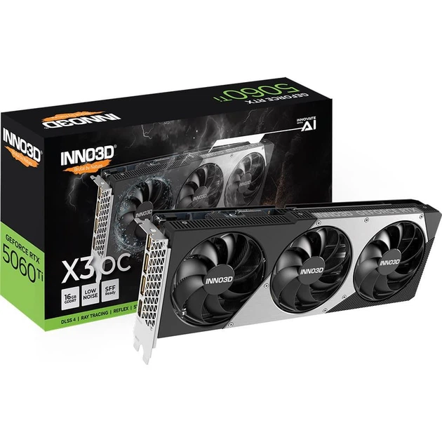 Відеокарта Inno3D RTX 5060 Ti 16GB X3 OC (N506T3-16D7X-191073L) (GDDR7, 128 bit, PCI-E v5.0 x8) - зображення 2