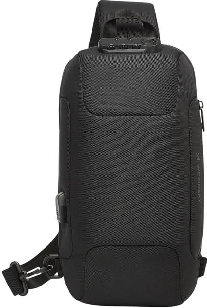 Torba rowerowa Wozinsky Premium Single Shoulder Anti-Theft with Organizer and USB Black (5907769372186) - obraz 1