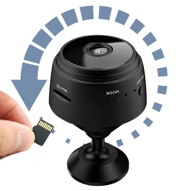 Міні WiFi камера A9 IP HD 1080P бездротова камера відеоспостереження з нічним баченням датчик руху міні камера прихована з microSD записом камера для дому авто офісу WiFi відеокамера маленька камера спостереження 150 градусів - изображение 8