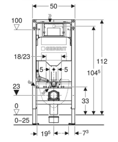 Инсталляция для унитаза Geberit Duofix Sigma 111.300.00.6 - изображение 3
