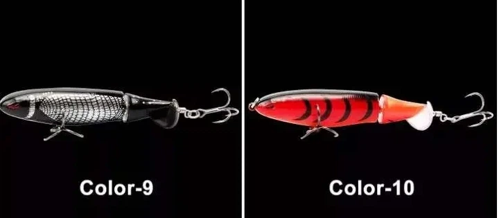 Воблер Topwater Пропбейт приманка 10.5 cm 16.5 g обертовий хвіст Color 6 - Фото 4 Воблер Topwater Пропбейт приманка 10.5 cm 16.5 g обертовий хвіст Color 6 - зображення 4