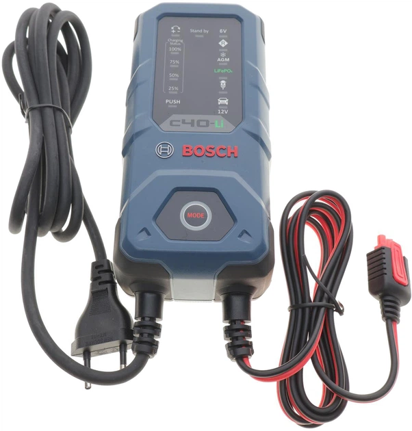 Зарядний пристрій Bosch C40-Li (6 В / 12 В) 5 A (0 189 921 040) - изображение 2