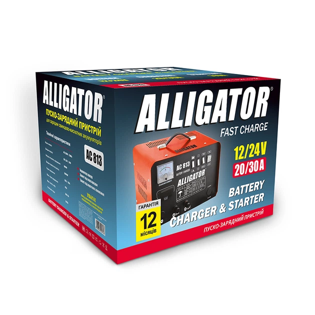 Пускозарядний пристрій АКБ Alligator 12/24V, 45А AC813 - изображение 4