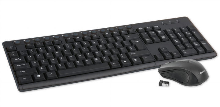Комплект бездротовий Omega M-Media W-Less Set Wireless Black (OKM071B) - зображення 1