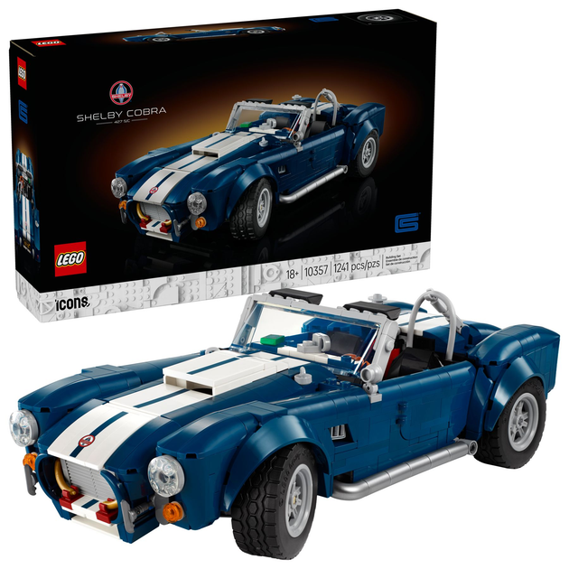 Конструктор LEGO Icons Shelby Cobra 427 S/C 1241 елемент (10357) - зображення 2
