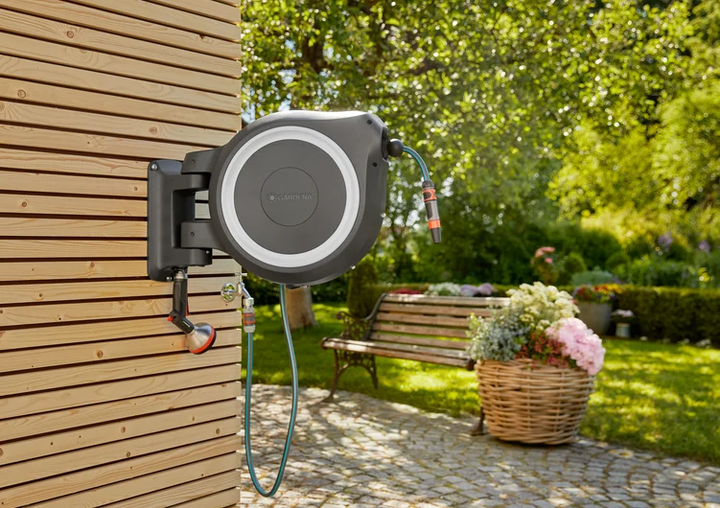 Wąż Gardena naścienny z automatycznym bębnem RollUp XL 35 m (18632-33) - obraz 5
