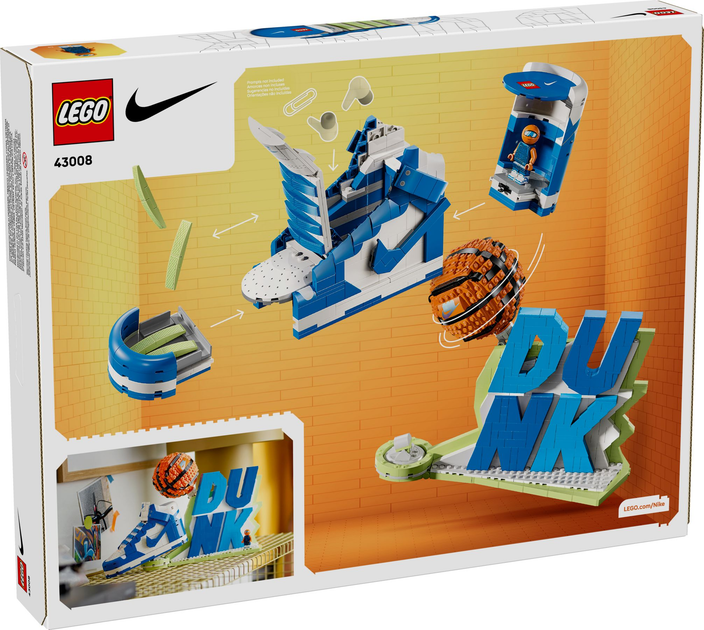 Klocki konstrukcyjne LEGO Nike Dunk LEGO Set 1180 elementów (43008) - obraz 7