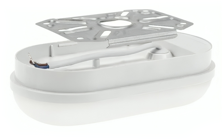 Вуличний&nbsp;настінно-стельовий світильник ETRON Communal 10Вт IP65 овальний 5000K (1-ECP-503-E) - зображення 5
