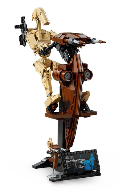 Klocki konstrukcyjne LEGO Star Wars Droid bojowy z platformą STAP 1088 elementów (75428) - obraz 4