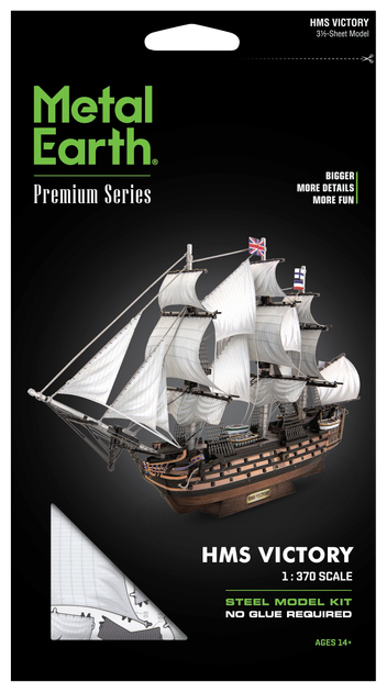 Металевий 3D конструктор "Корабель HMS Victory" - зображення 7