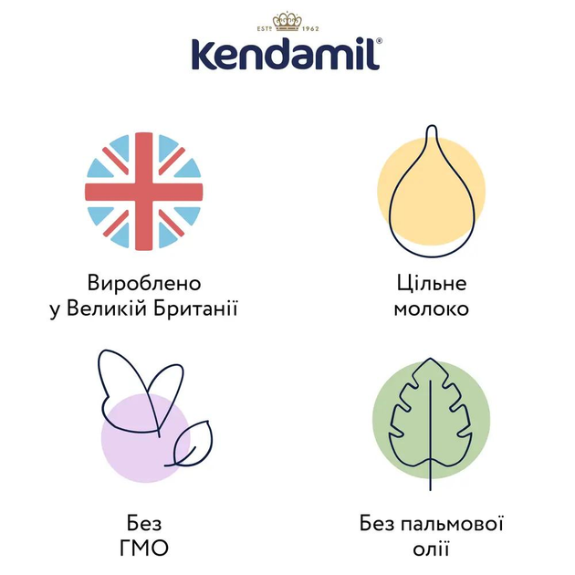 Суміш суха молочна Kendamil 2 етап (6-12 міс) 800 г - изображение 2