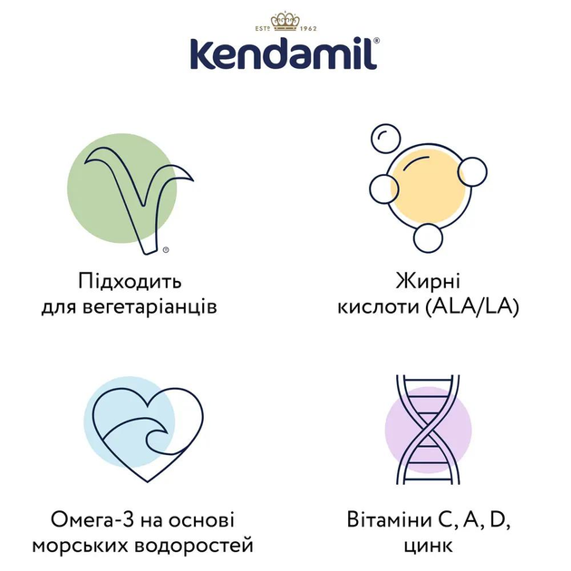 Суміш суха молочна Kendamil Organic 1 етап (0-6 міс) 800 г - изображение 2