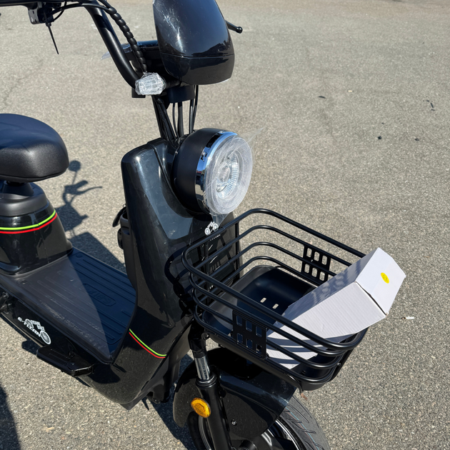 Электроскутер 14" Hoсk 1000W, 60V/20A велоскутер акумуляторный, свет LED Чёрный - Фото 2 Электроскутер 14" Hoсk 1000W, 60V/20A велоскутер акумуляторный, свет LED Чёрный - изображение 2