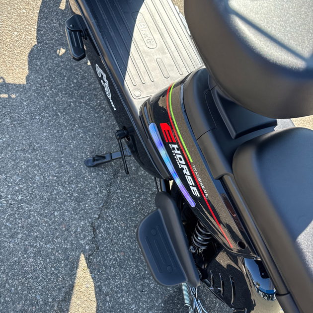 Электроскутер 14" Hoсk 1000W, 60V/20A велоскутер акумуляторный, свет LED Чёрный - Фото 5 Электроскутер 14" Hoсk 1000W, 60V/20A велоскутер акумуляторный, свет LED Чёрный - изображение 5