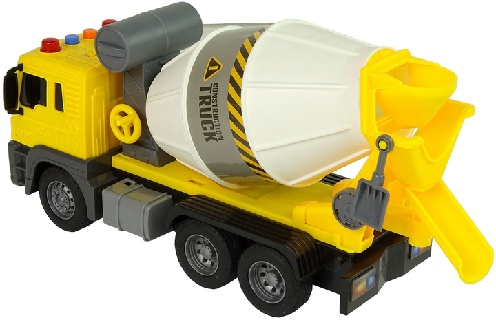 Betoniarka obrotowa Lean Toys z dźwiękiem i światłami 1:16 Żółta (11074) (5905214973971) - obraz 4