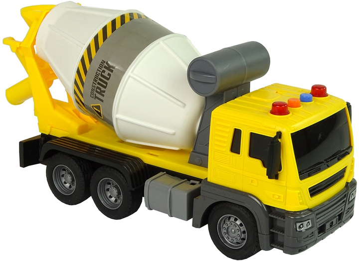 Betoniarka obrotowa Lean Toys z dźwiękiem i światłami 1:16 Żółta (11074) (5905214973971) - obraz 5