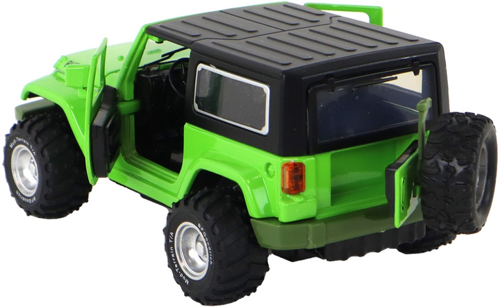 Auto terenowe Lean Toys metalowe z napędem frykcyjnym na baterie 1:32 Zielone (16292) (5905679078259) - obraz 4