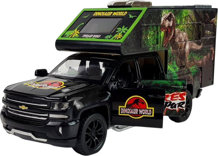 Camper z dinozaurami Lean Toys 1:32 Czarny (5970) (5908275997047) - obraz 5
