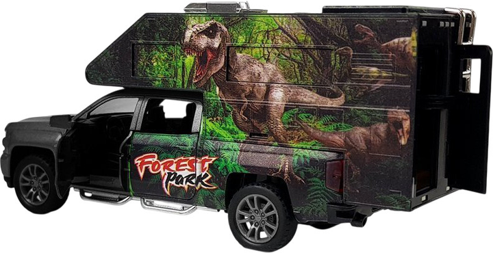 Camper z dinozaurami Lean Toys 1:32 Czarny (5970) (5908275997047) - obraz 6