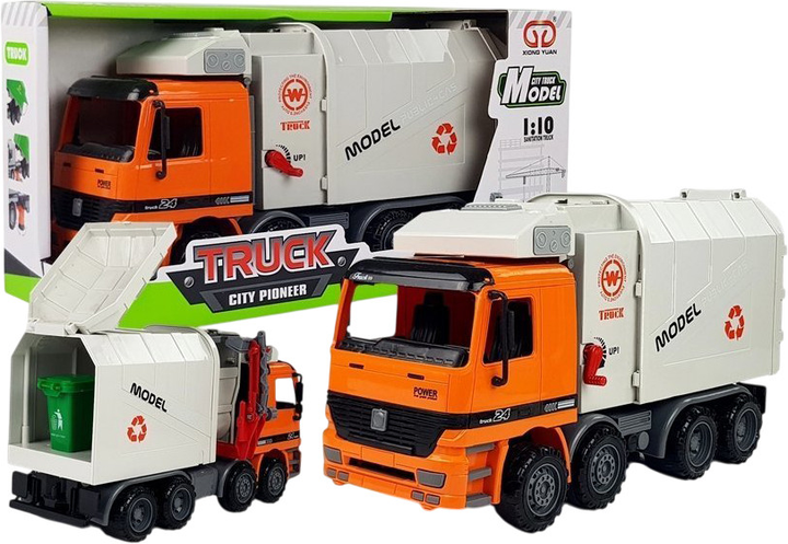 Śmieciarka Lean Toys z napędem i koszem na śmieci (4826) (5907625586405) - obraz 2