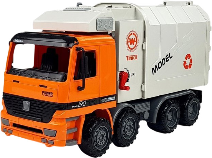 Śmieciarka Lean Toys z napędem i koszem na śmieci (4826) (5907625586405) - obraz 3