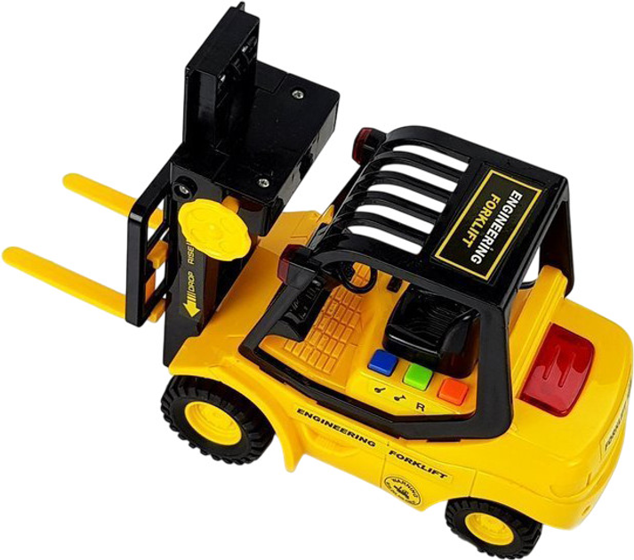 Wózek widłowy Lean Toys z naciągiem, światło i dźwięk 1:16 (6990) (5904665996836) - obraz 5