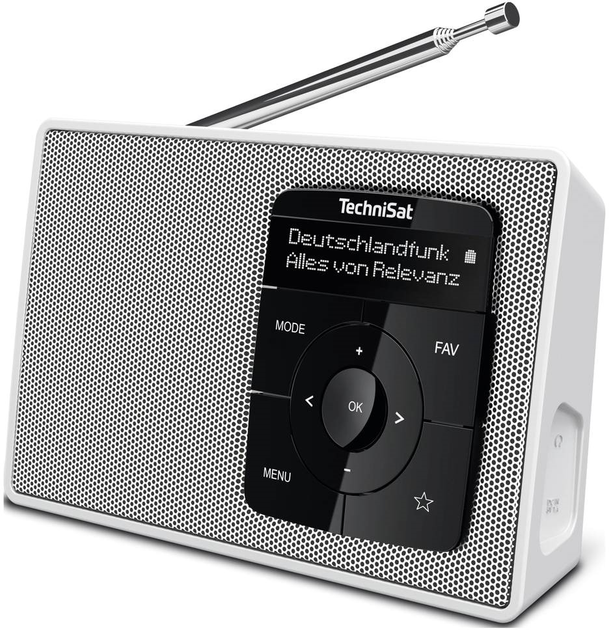Odbiornik radiowy TechniSat Digitradio 2 DAB+ White (0001/3910) - obraz 3