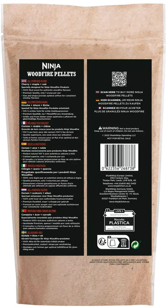 Pellet do grillowania Ninja Woodfire Pellets All Purpose Blend 900 g (622356268738) - obraz 2