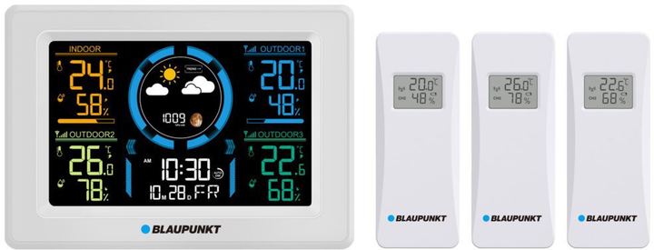 Stacja pogodowa Blaupunkt WS40WH (5901750506079) (955555907118838) - Outlet - obraz 1