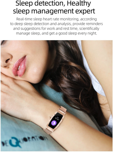 Smartwatch Kumi K18 Swarovski Gold (KU-K18/GD) (K18GD210106083) - Outlet - obraz 9