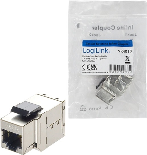Moduł Keystone Logilink RJ45 CAT6a STP NK4010 (4052792027556) - obraz 2