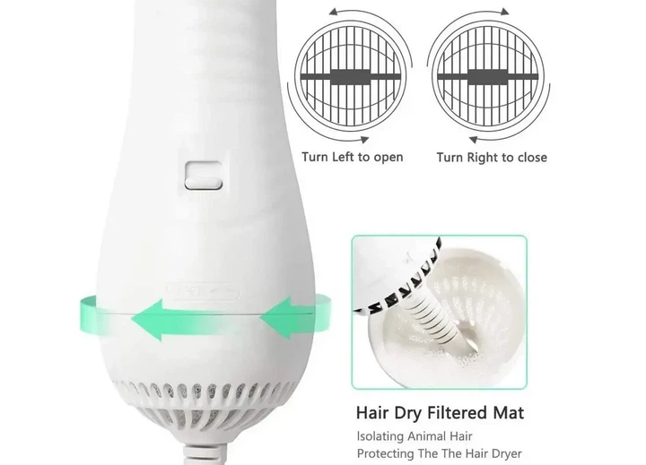 Фен гребінець для тварин Pet Grooming Dryer щітка для вичісування вовни з функцією сушіння - зображення 3