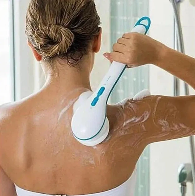 Массажная щетка для тела Spin Spa Brush WN 01 Электрическая щетка для ухода за телом с насадками - изображение 7