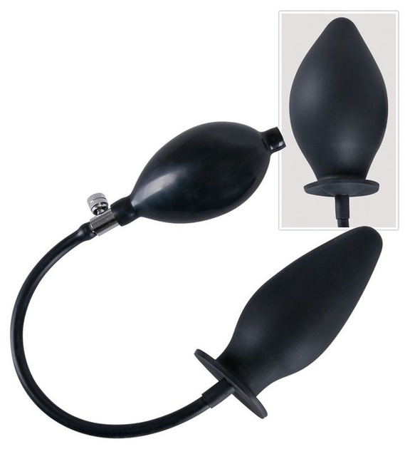 Надувная анальная пробка You2Toys True Black Anal Inflatable Silicone Plug (17631000000000000) - изображение 5