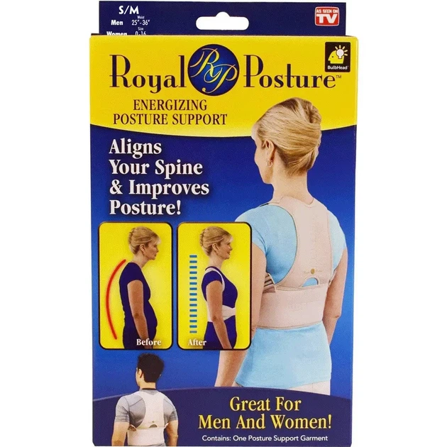 Корректор осанки royal posture woman универсальный корсет от сутулости ортопедический магнитный реклинатор - изображение 3